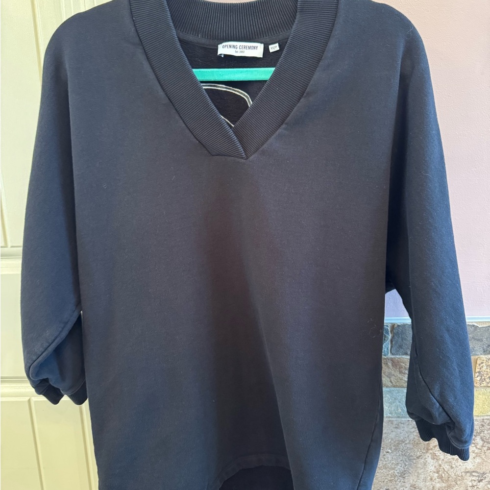 Black V-Neck Sweater by Opening Ceremony